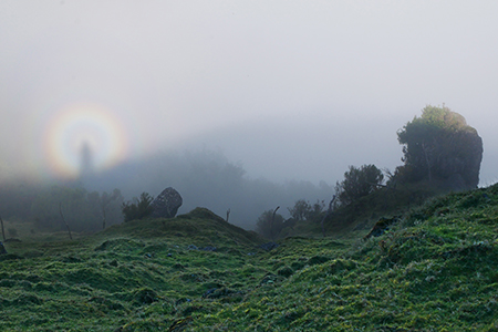 Halo - Lichterscheinung mit Brockenschatten